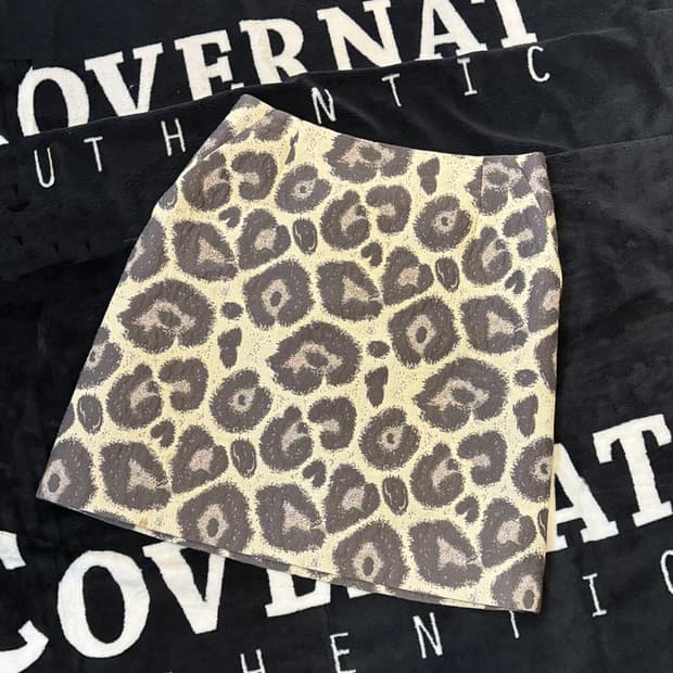 일본 빈티지 레오파드 스커트