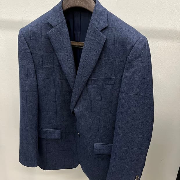 105) 폴로 체크 울자켓 