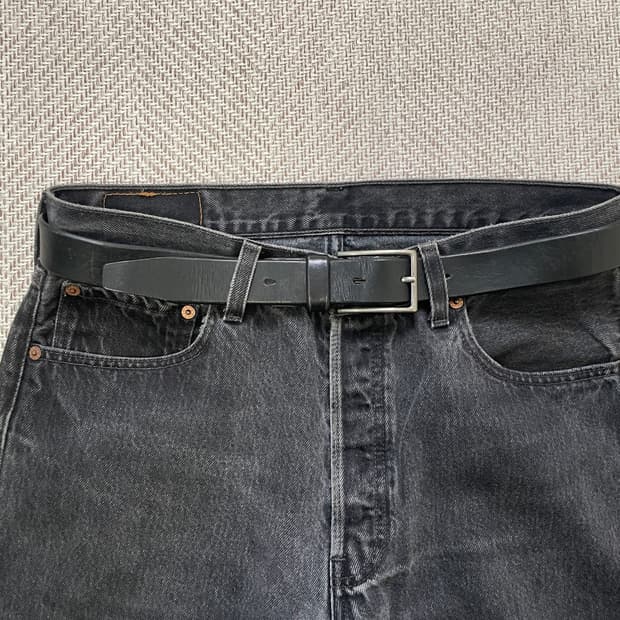 빈티지 genune leather 버클 레더벨트 