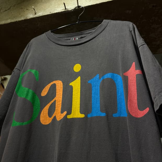 Saint Mxxxxxx 세인트 미카엘 컬러풀 애플 티셔츠 