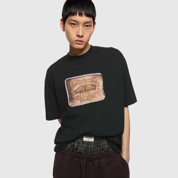 [M,L,XL]아크네스튜디오 26ss 보우 티셔츠/블랙