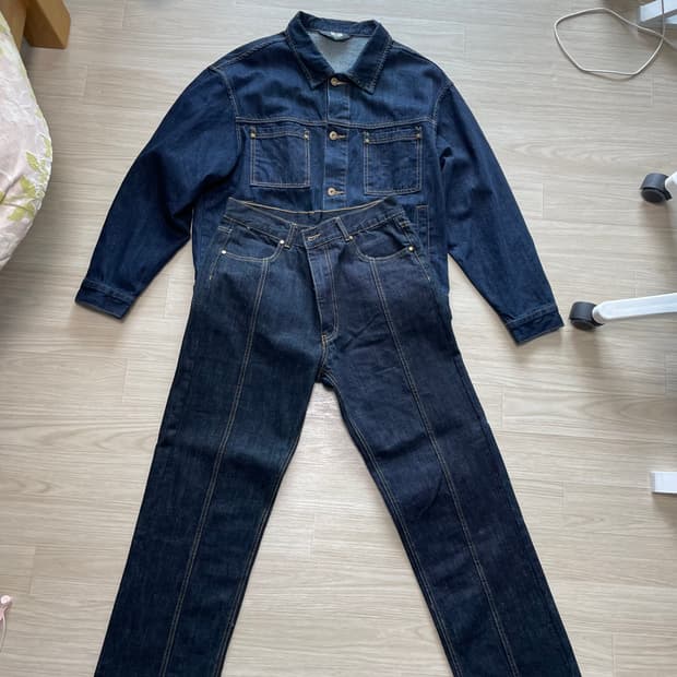 트릴리온 데님 셋업 M