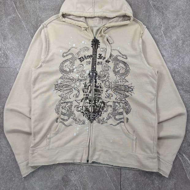 DKNY Vintage Hooded Zip-up   