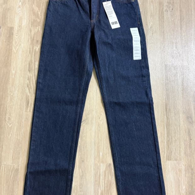 Uniqlo U 데님 23 새상품 레귤러 피트 스트레이트 하이라이즈 진
