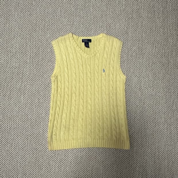 POLO RALPH LAUREN japan made v neck kint