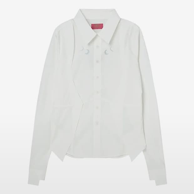 엔와이엑스엑스 NYXX 윙 팁 슬림핏 셔츠 화이트