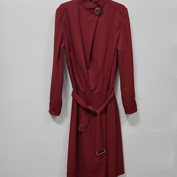 모조에스핀 버건디 벨트 롱 원피스 여성 55