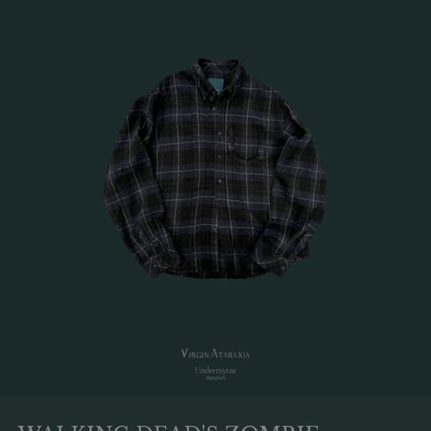 언더마이카 워킹데드 체크셔츠 던 1사이즈 