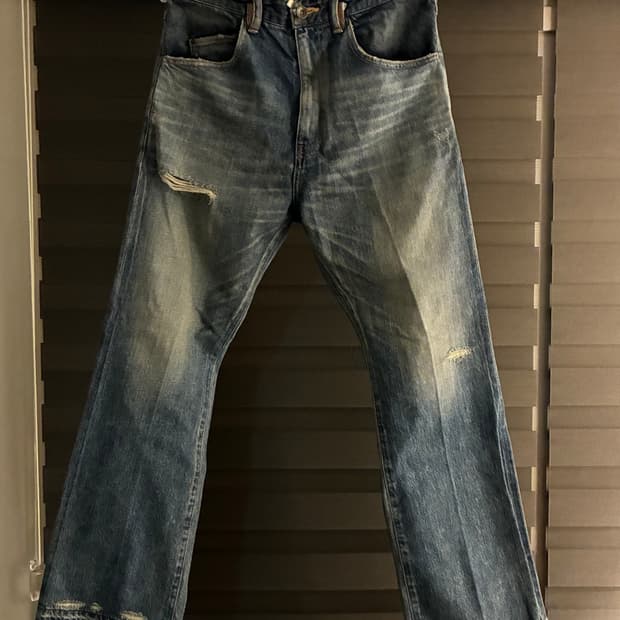2) saby kamata denim 세미부츠컷 