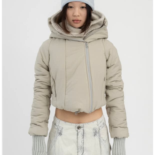 PADDED SHEARLING JACKET