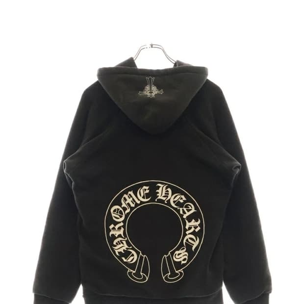 크롬하츠 M 사이즈 올드 말발굽 로고 후드티 (빈티지 풀오버)