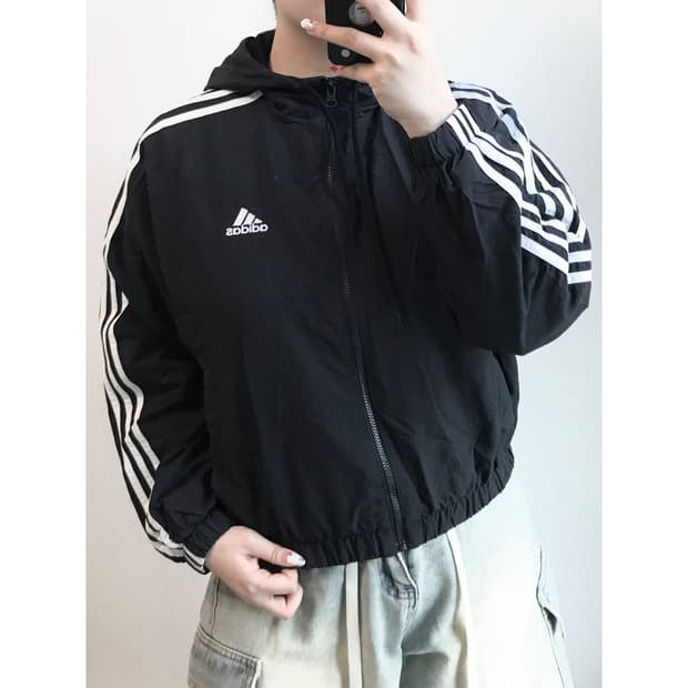 아디다스 트레이닝 바람막이 xs