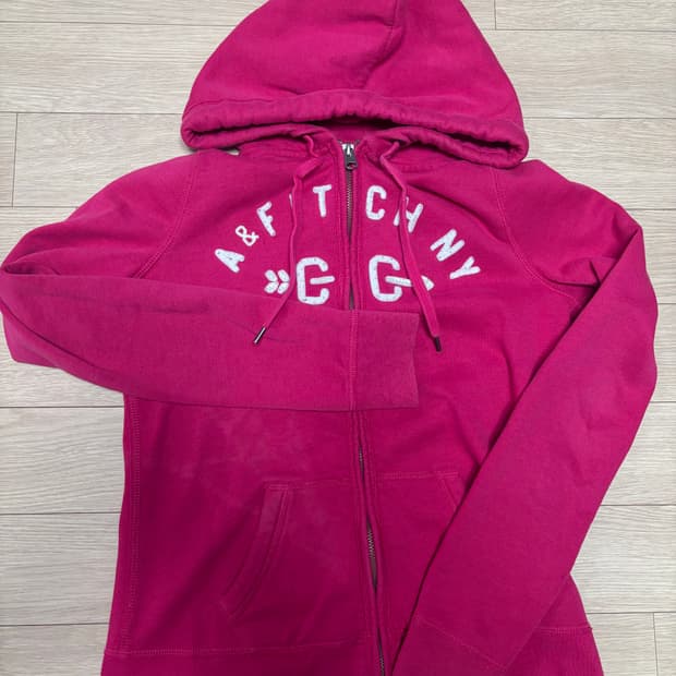아베크롬비 핫핑크 후드집업 M