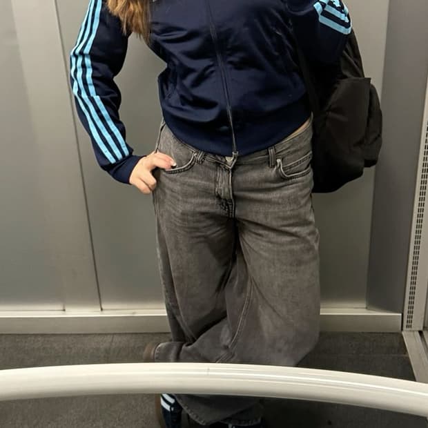 빈티지 아디다스 파이어버드 져지 네이비 - 90