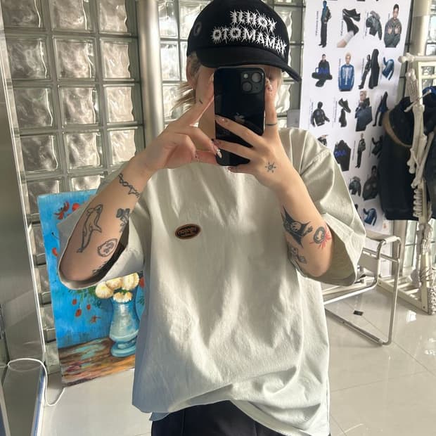 HEAVY OZ SHORT TEE 헤비 온스 숏티 NVST-2414