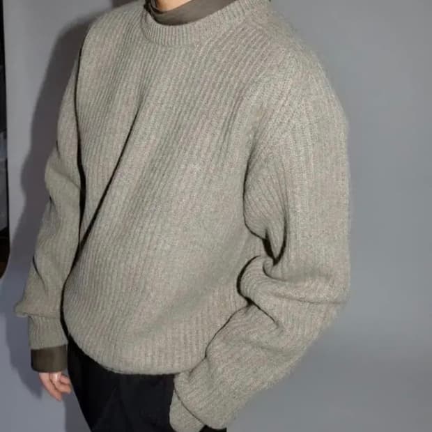 cristaseya CASHMERE & WOOL 레글런 스웨터