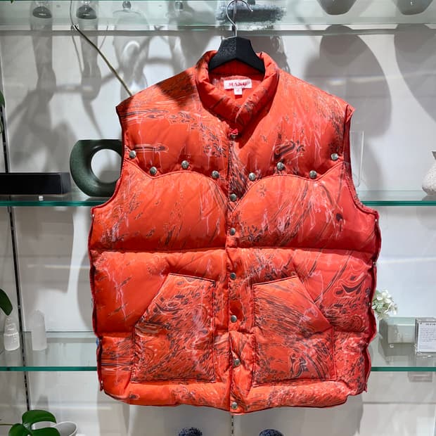 MASU awmarbel bandana puffer vest