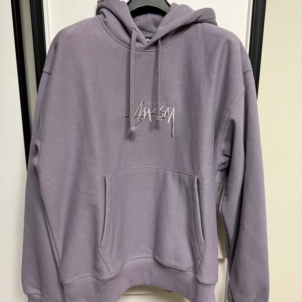 [L] 스투시 스탁 로고 후디 마브 MAUVE