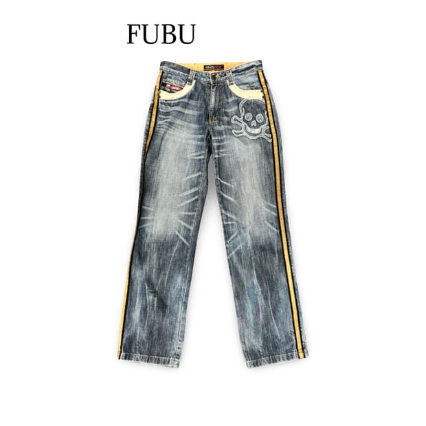 (30)FUBU 스컬 데님