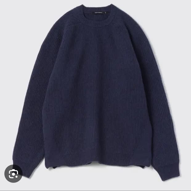 해칭룸 헤비 울 니트 블루