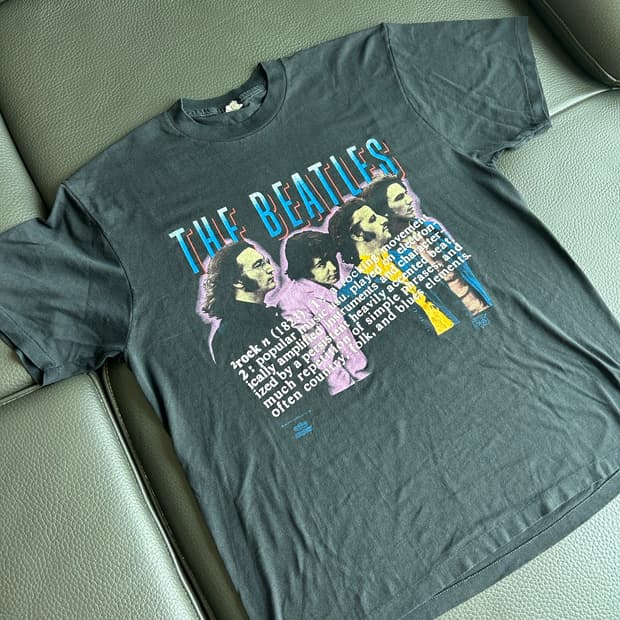 90s THE BEATLES 그래픽 빈티지 밴드티셔츠
