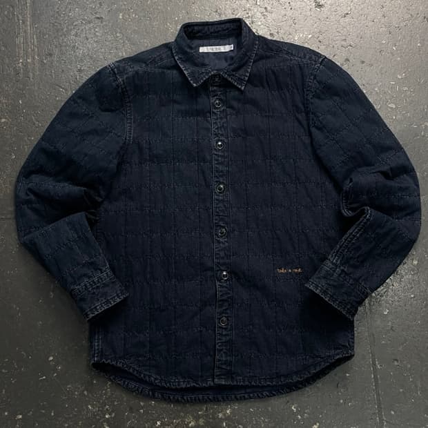 95 시리즈 가먼트 퀄팅 데님셔츠