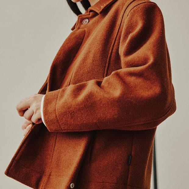 로맨틱크라운 더블레이어 울 자켓 브라운 m