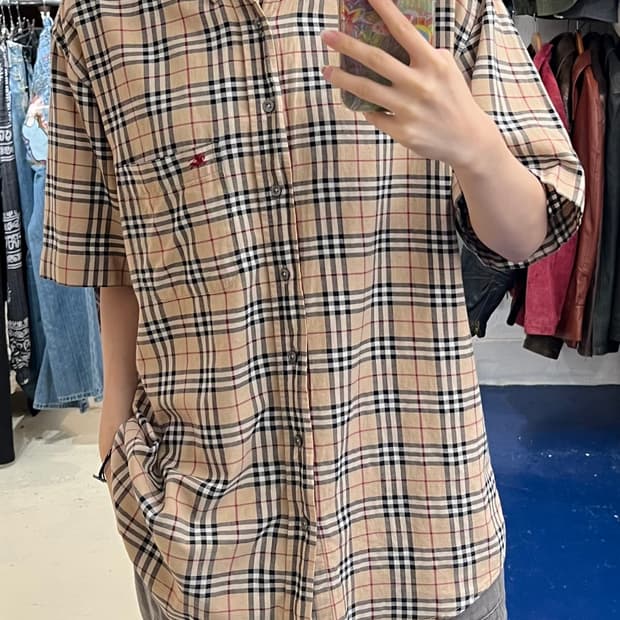 Burberry 버버리 노바체크 반팔 셔츠
