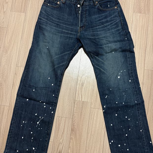 2011 CommedesGarcons Homme painted denim