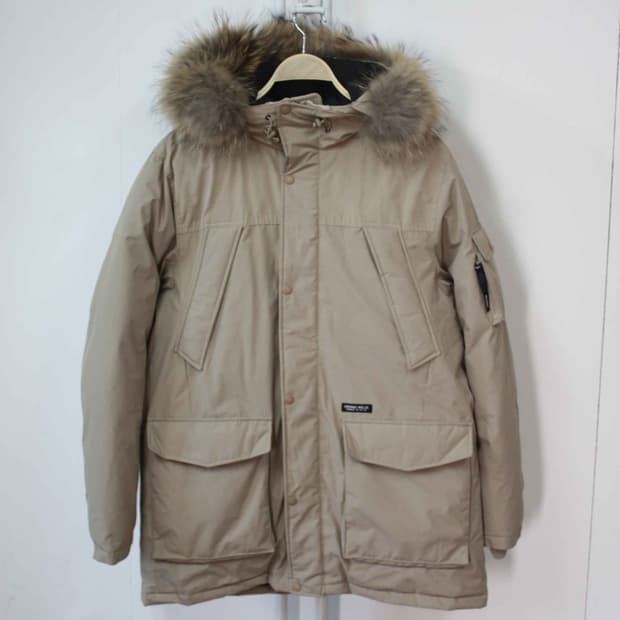 W-3254/커버낫 정품 남성용 라쿤 오리털 패딩 XL