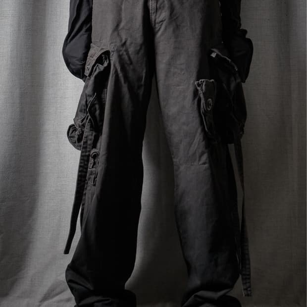 Julius FW08 와이드 가스마스크 팬츠