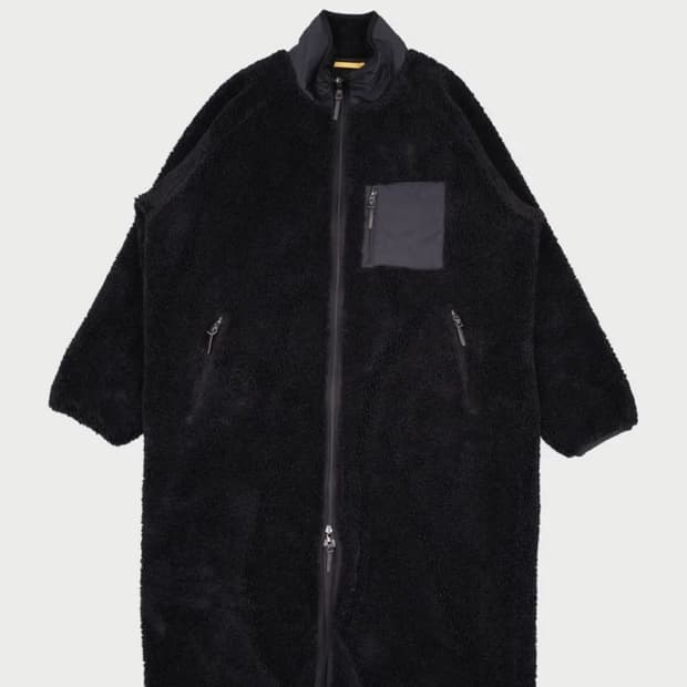 하이드아웃 지킬 앤 하이드 후리스 롱 코트