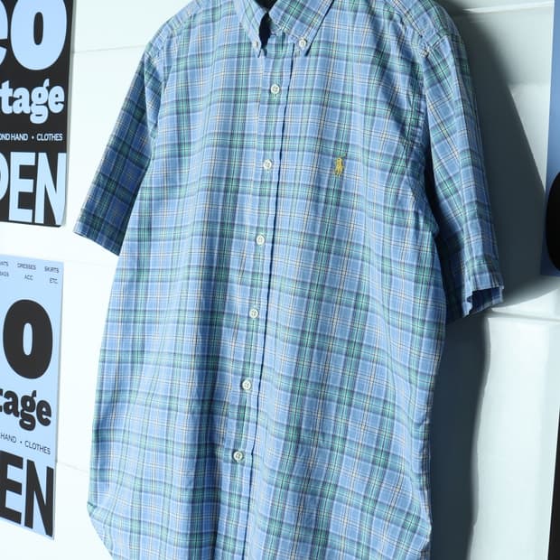 (L-XL) 폴로 랄프로렌 반팔 카라 티셔츠 UAS 남방-H33300