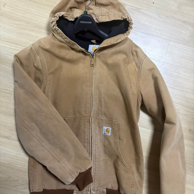 칼하트 WIP OG 액티브 자켓 해밀턴 브라운 스톤 캔버스