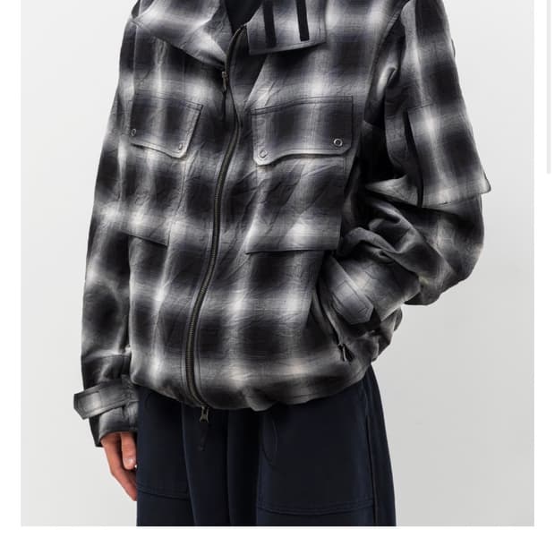 폴리테루 CHECK SMOK PARKA 