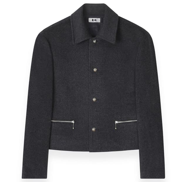 R-4 캐시미어 크롭 자켓