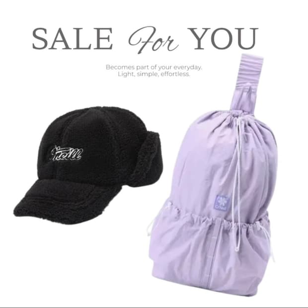 O'neill 웜캡 모자 + 밴딩 크로스백 세트