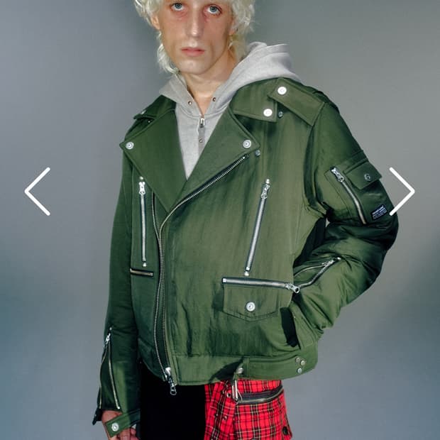 베이컨트 라이더 패디드 자켓 카키 M