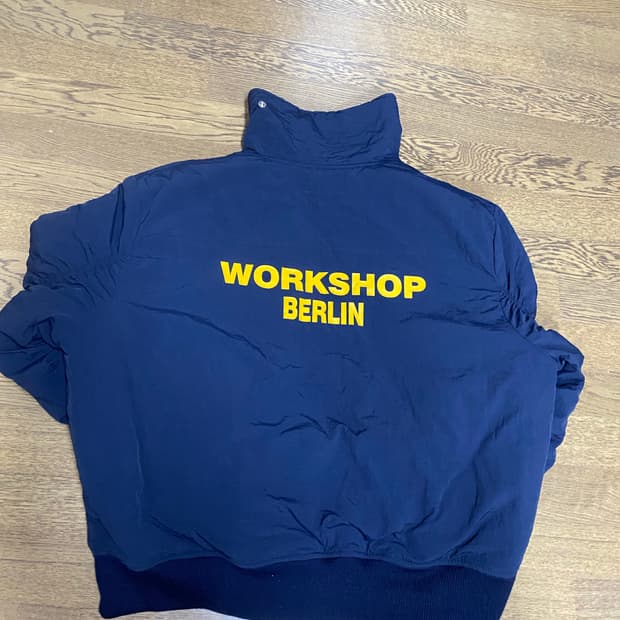 워크샵 베를린 블루종 봄버 하이넥 네이비 os 보세 