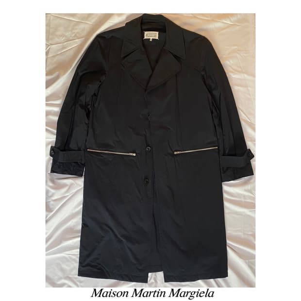 마르지엘라 백스티치 트렌치 코트 패커블 밀리터리 자켓