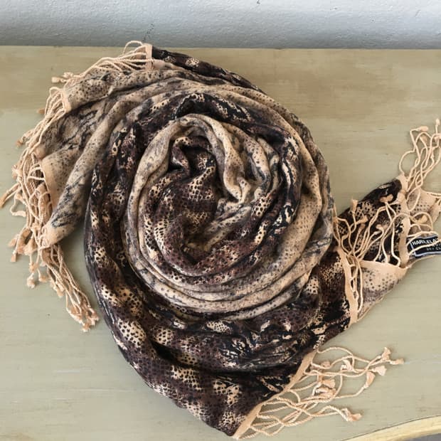 animal pattern scarf