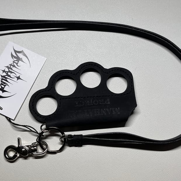 맨허튼프로젝트 리얼레더 소가죽 너클 라이터 스트랩 키링