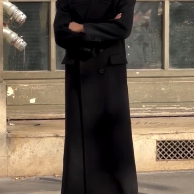 23fw saint laurent 맥시 코트