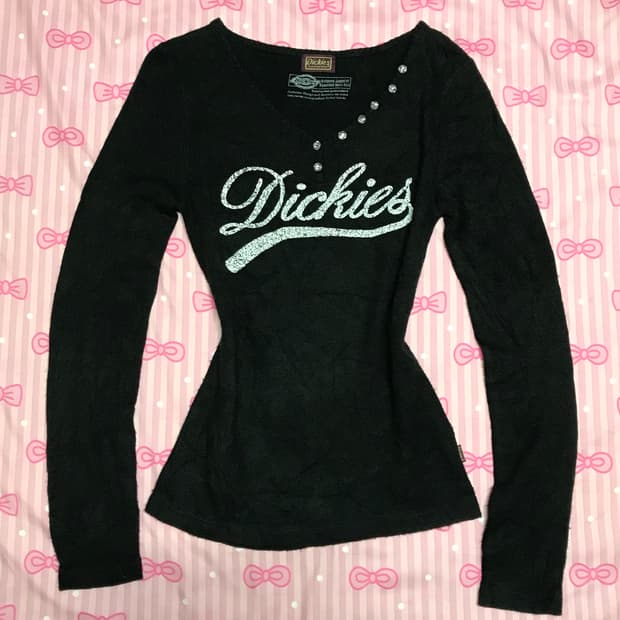 디키즈 y2k 니트 슬리브