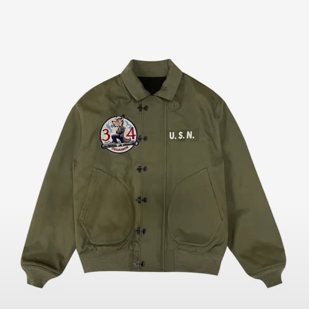 덱자켓 올리브 밀리터리