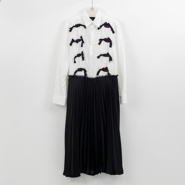 꼼데가르송 빈티지 셔츠 스커트 원피스 M