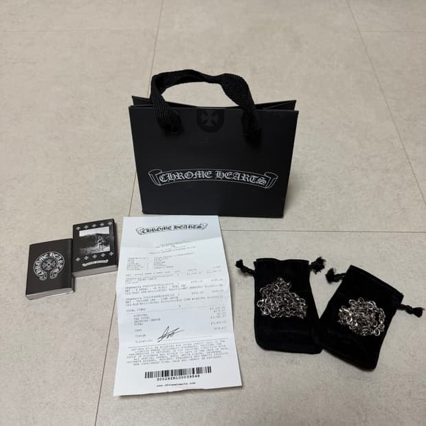 (새상품) 크롬하츠 20인치 페이퍼체인 