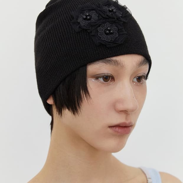 버뮬라 레이스 플라워 비니