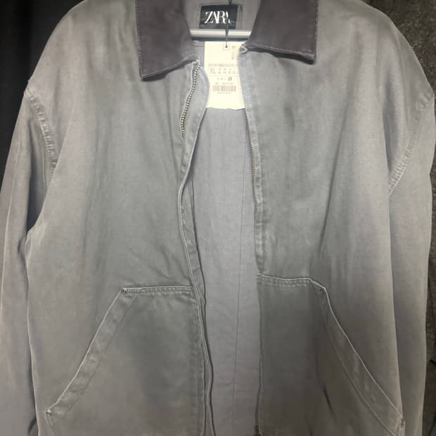 자라 콘트라스트 칼하트맛 자켓 xl