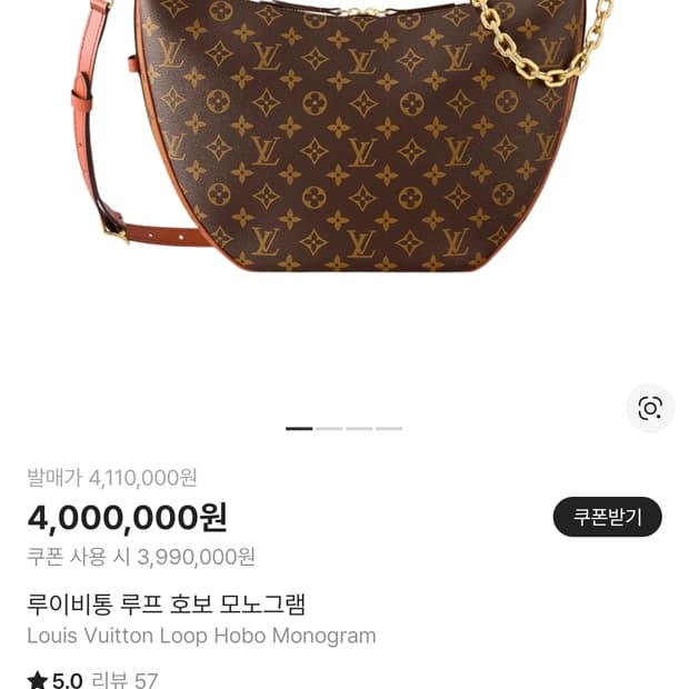 루이비통 루프 호보백